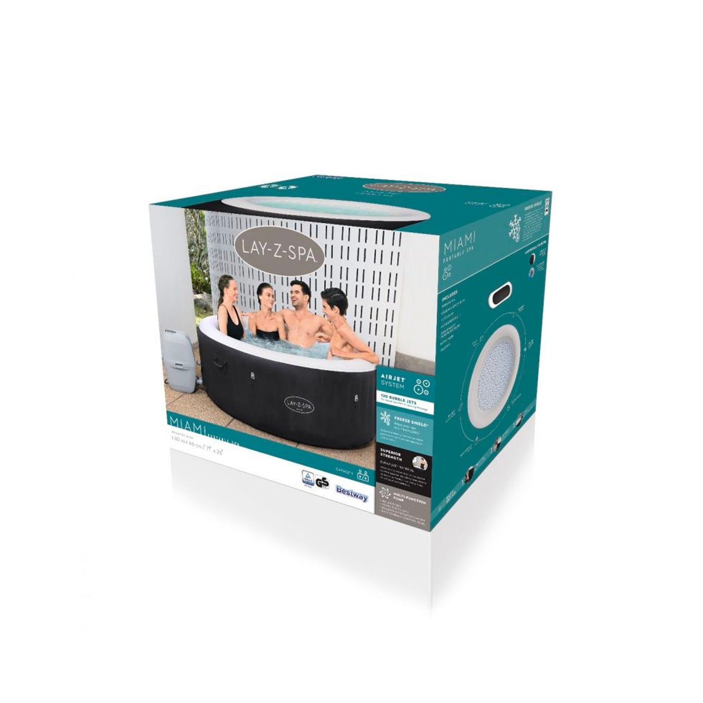 Idromassaggio Lay-Z-Spa Miami AirJet 180 x 66 cm