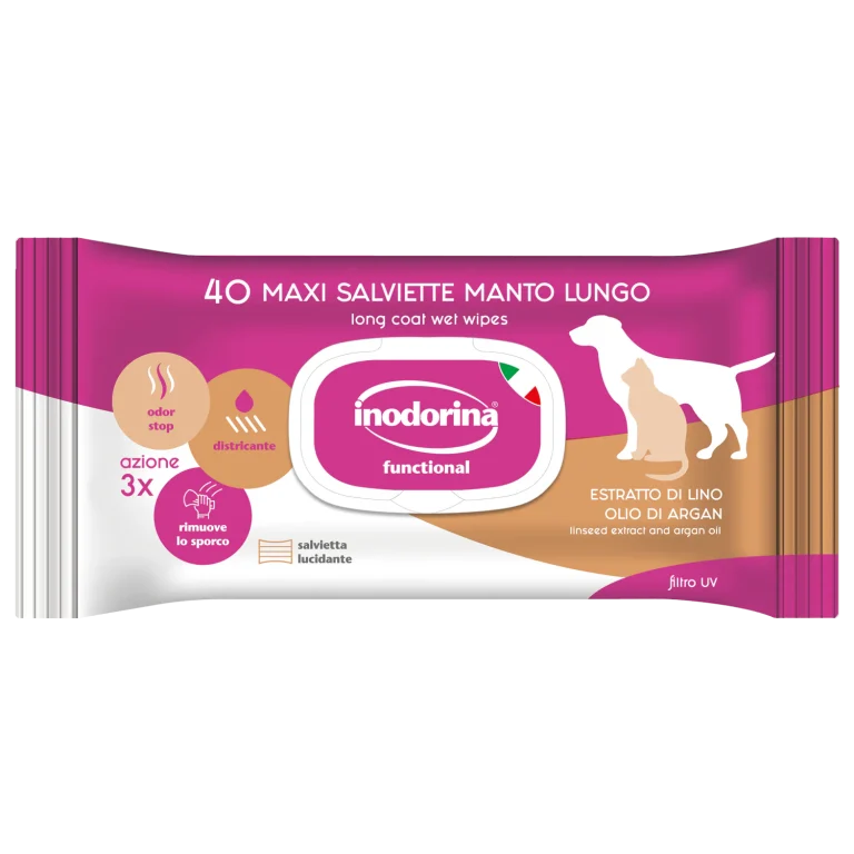 Inodorina Salviette Functional per manto lungo 40pz