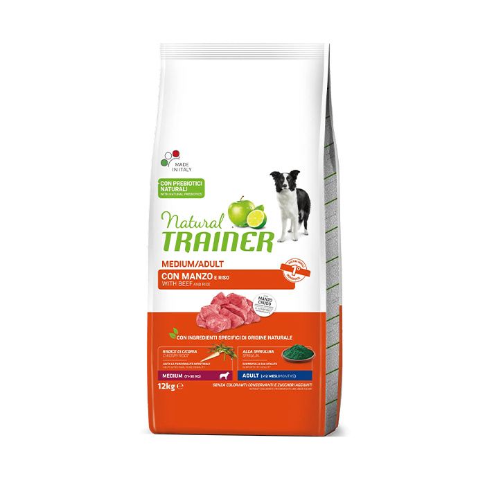 Natural Trainer Medium Adult con Manzo - Giardango