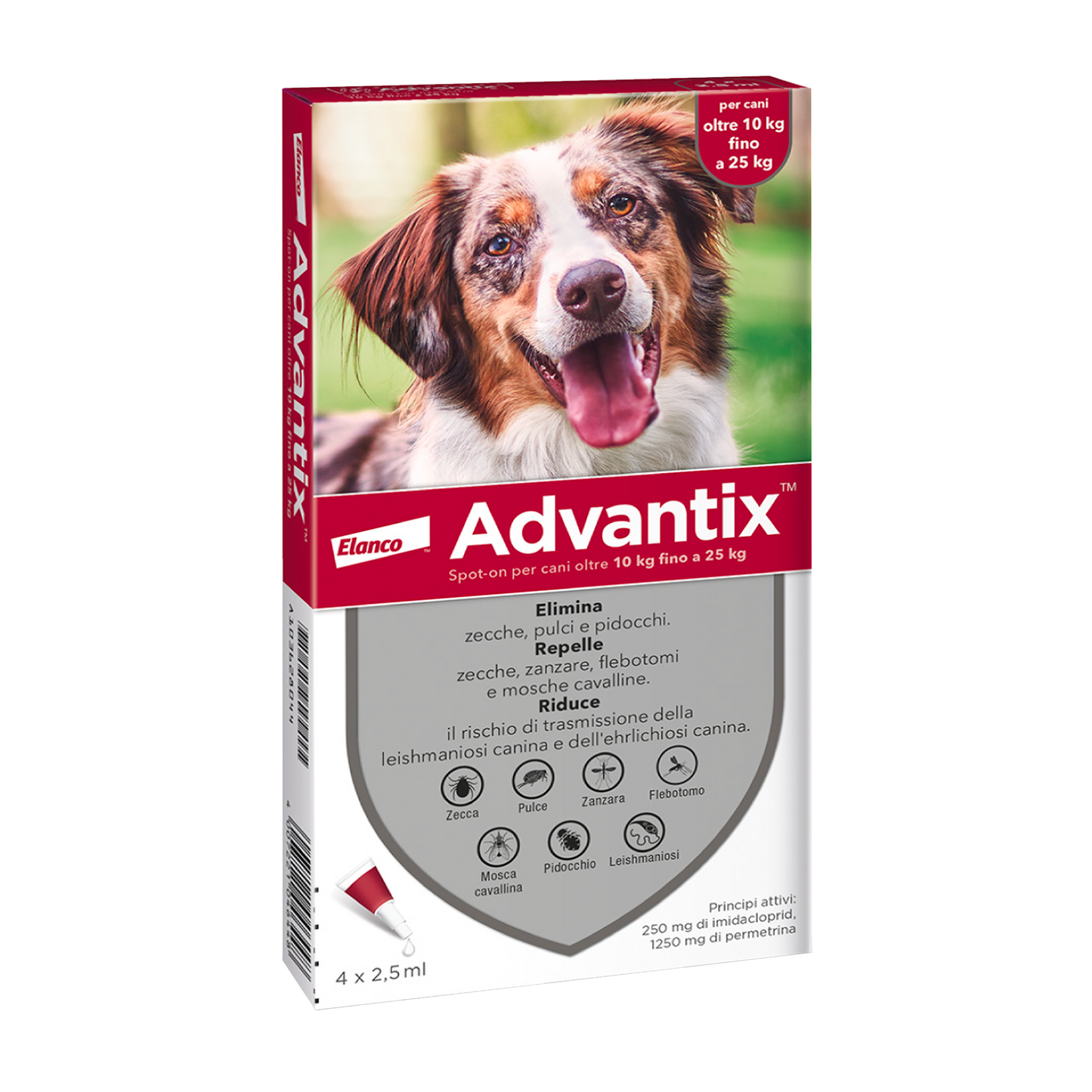 Advantix Spot-on per cani da 10 a 25kg - Giardango