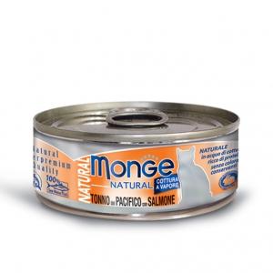Monge Natural Tonno del Pacifico con Salmone 80 g - Giardango
