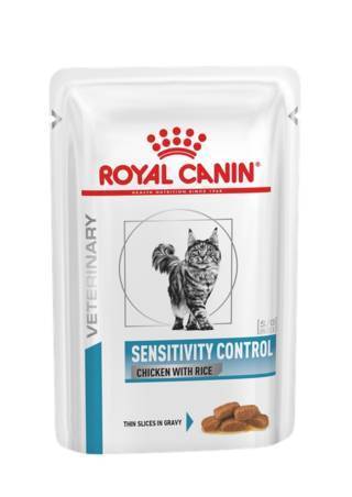 Royal Canin Veterinary Diet Sensitivity Control con Pollo e Riso in Salsa 12x85 g - Giardango