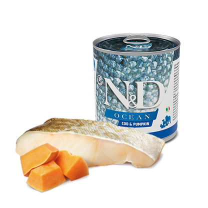 N&D Ocean Canine con Merluzzo e Zucca