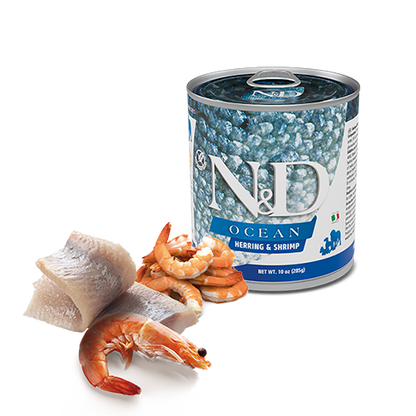 N&D Ocean Canine con Aringa e Gamberetti