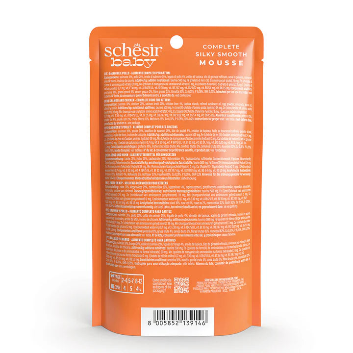 Schesir Baby Salmone e pollo in mousse 70g