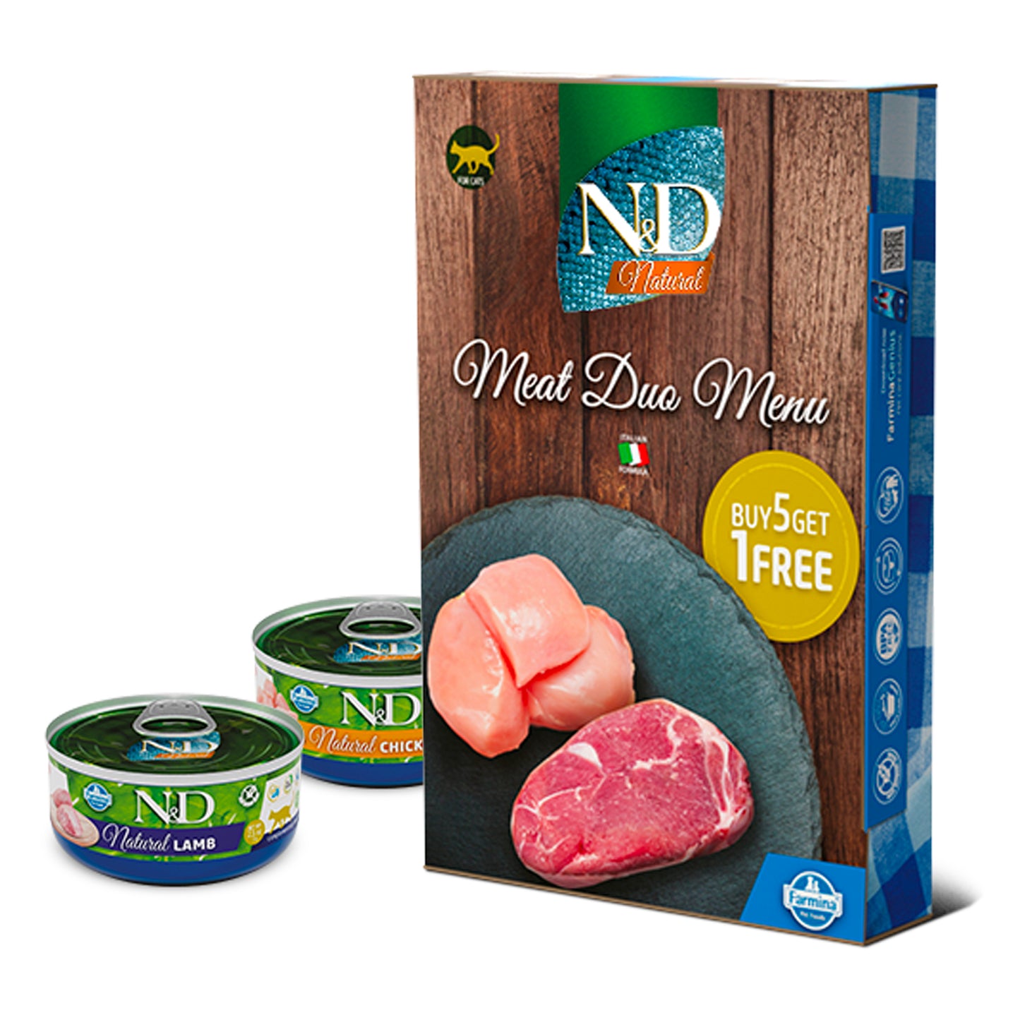 N&D Multipack Natural Meat Duo Menu 6 x 70 g