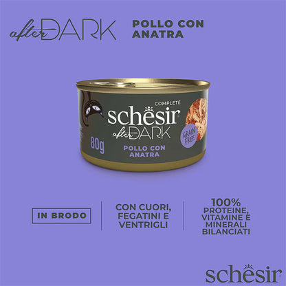 Schesir After Dark Pollo con anatra in brodo 80g