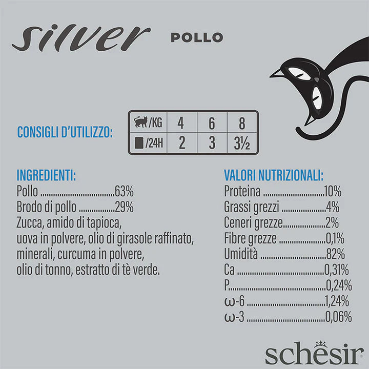 Schesir Silver Pollo in mousse 80g
