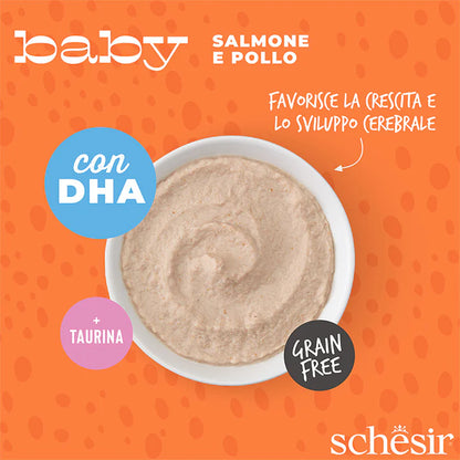 Schesir Baby Salmone e pollo in mousse 70g