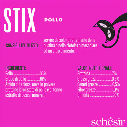 Schesir Stix Snack in crema pollo 90g