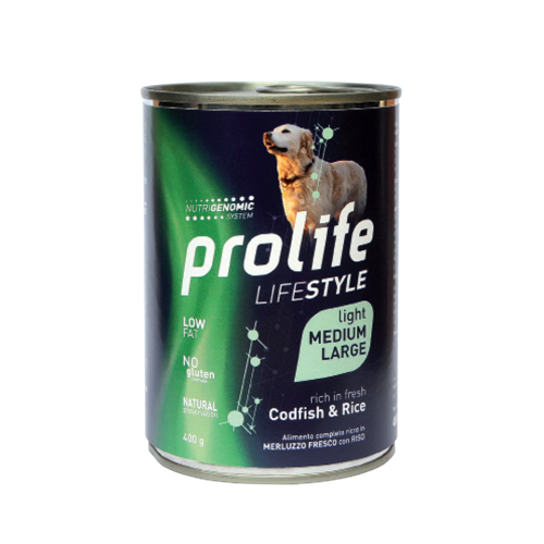 Prolife Life Style Wet Adult Light con Merluzzo e Riso
