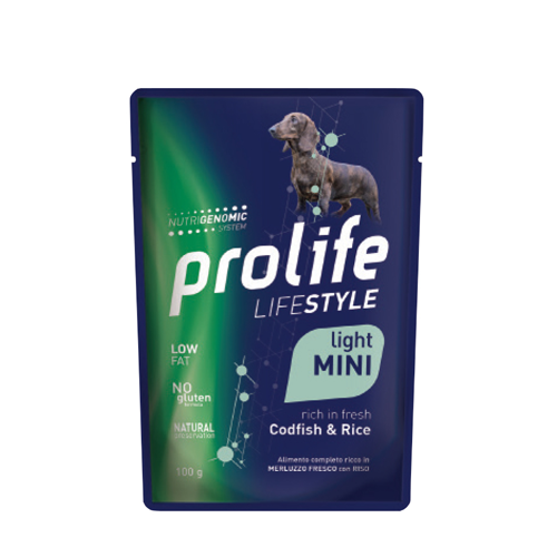 Prolife Life Style Wet Adult Light con Merluzzo e Riso