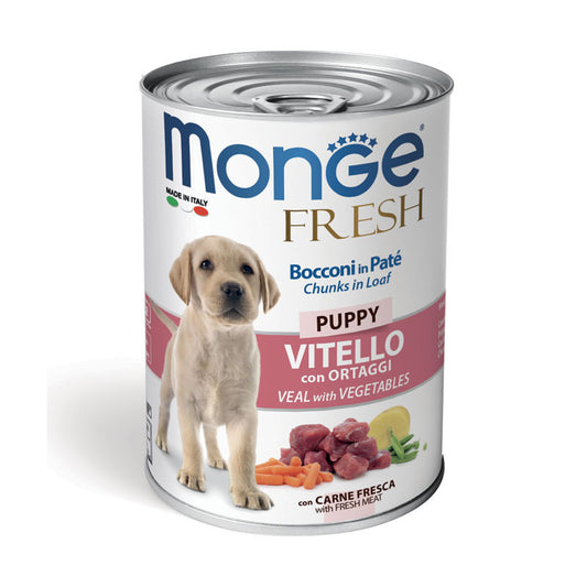 Monge Fresh Puppy Bocconi in paté con Vitello e ortaggi