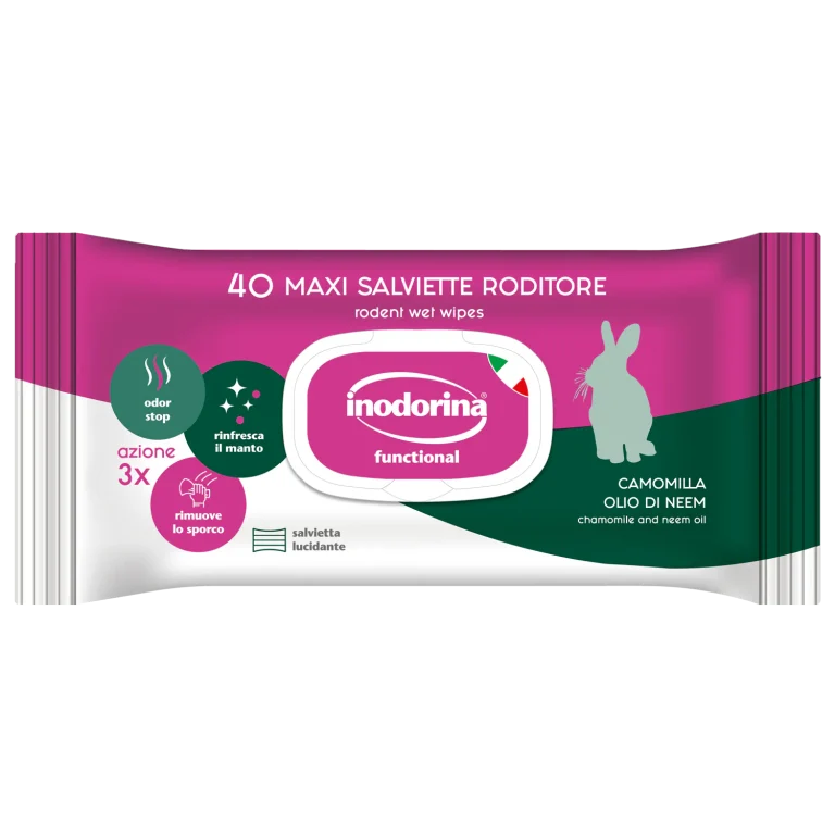 Inodorina Salviette Functional per roditori 40pz