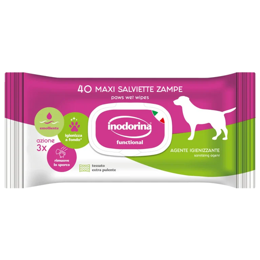 Inodorina Salviette Functional per zampe 40pz