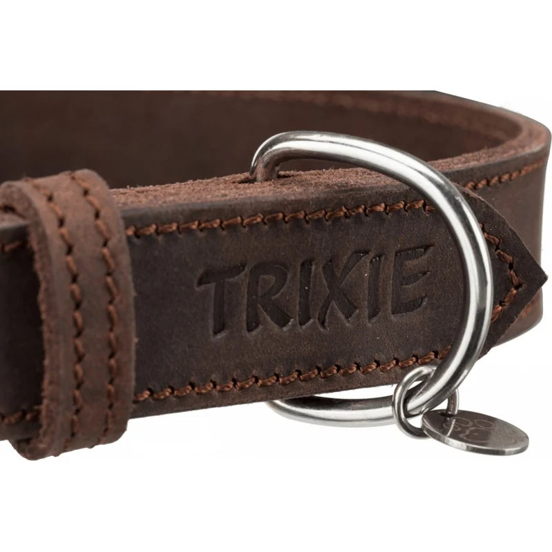 Collare Rustic “Heartbeat” marrone scuro Trixie