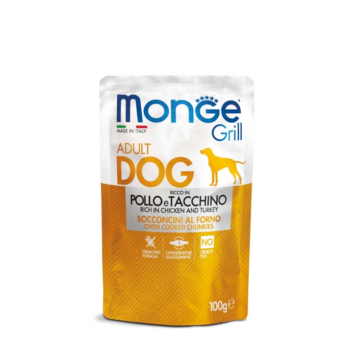 Monge Grill Bocconcini Adult con Pollo e Tacchino - Giardango