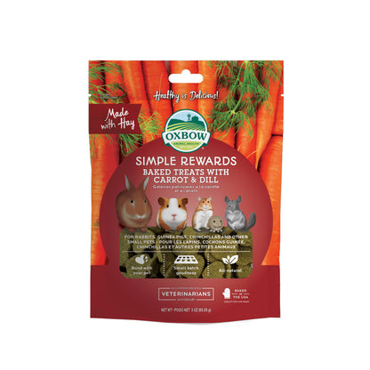 Oxbow Simple Rewards Baked Treats con carote e aneto