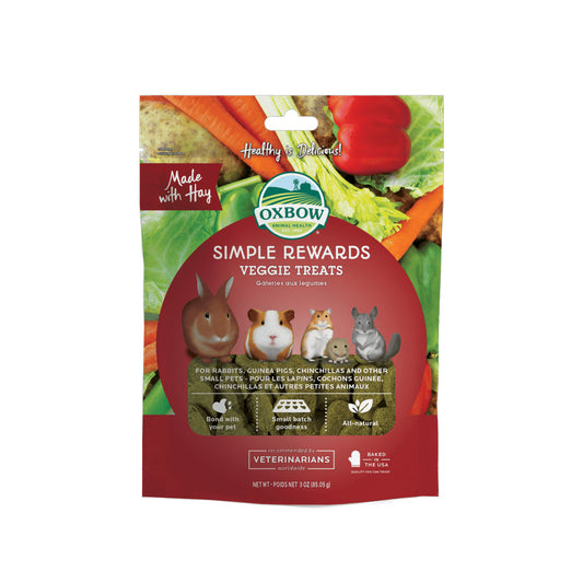 Oxbow Simple Rewards Veggie Treats con verdure