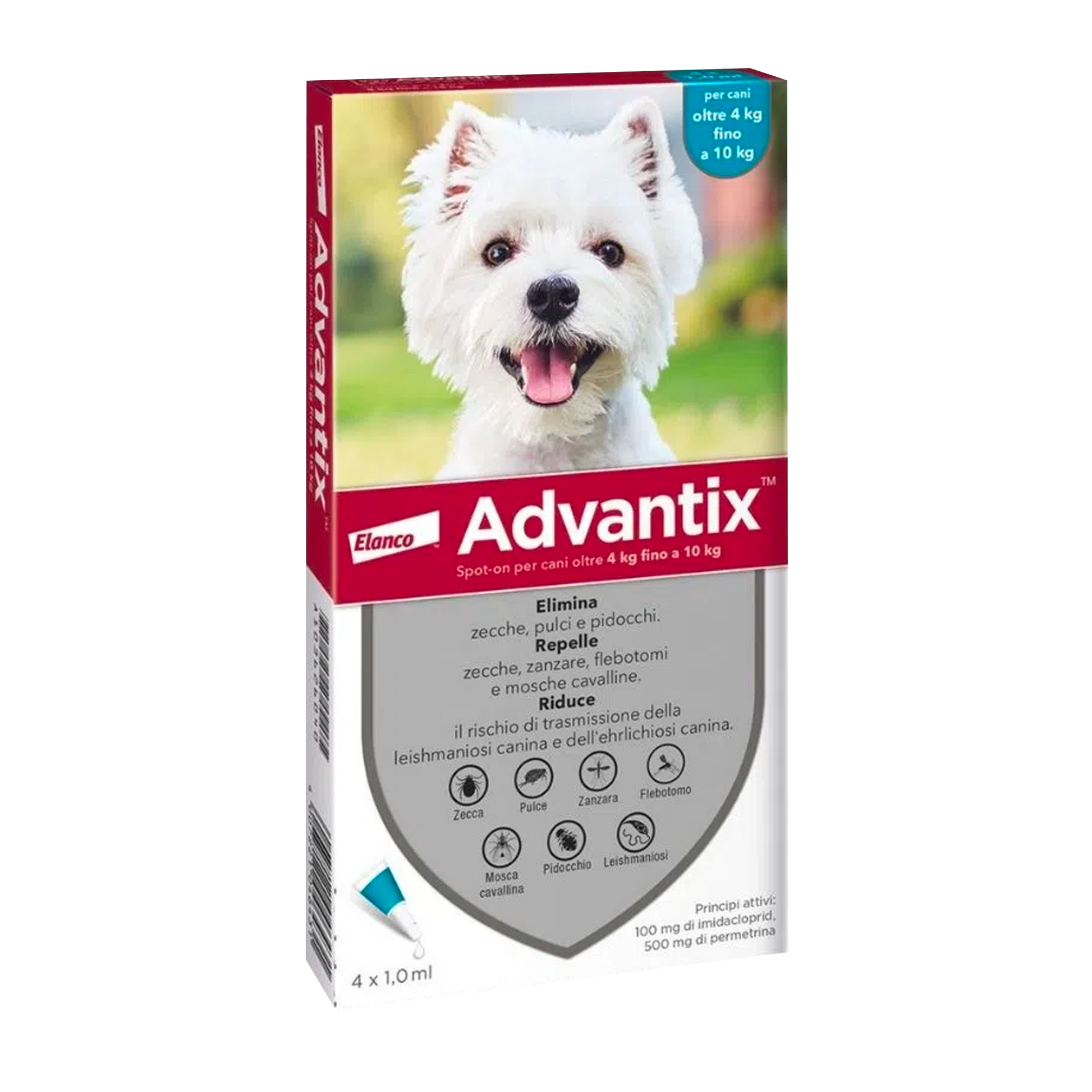 Advantix Spot-on per cani da 4 a 10kg - Giardango