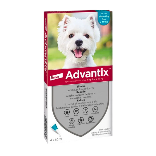 Advantix Spot-on per cani da 4 a 10kg - Giardango