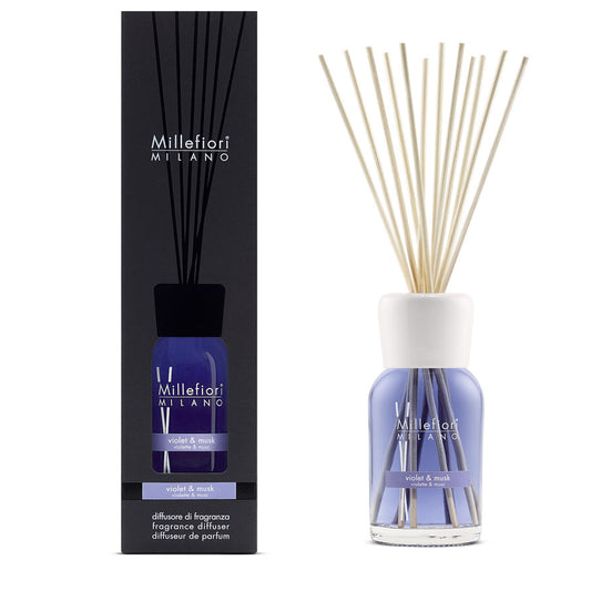 Diffusore a Bastoncini 250 ml Violet & Musk - Giardango