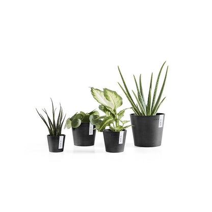 Vaso Tondo Ecopots Amsterdam 17 Grigio Scuro