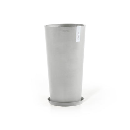 Vaso Tondo Ecopots Amsterdam High 72 Grigio Chiaro