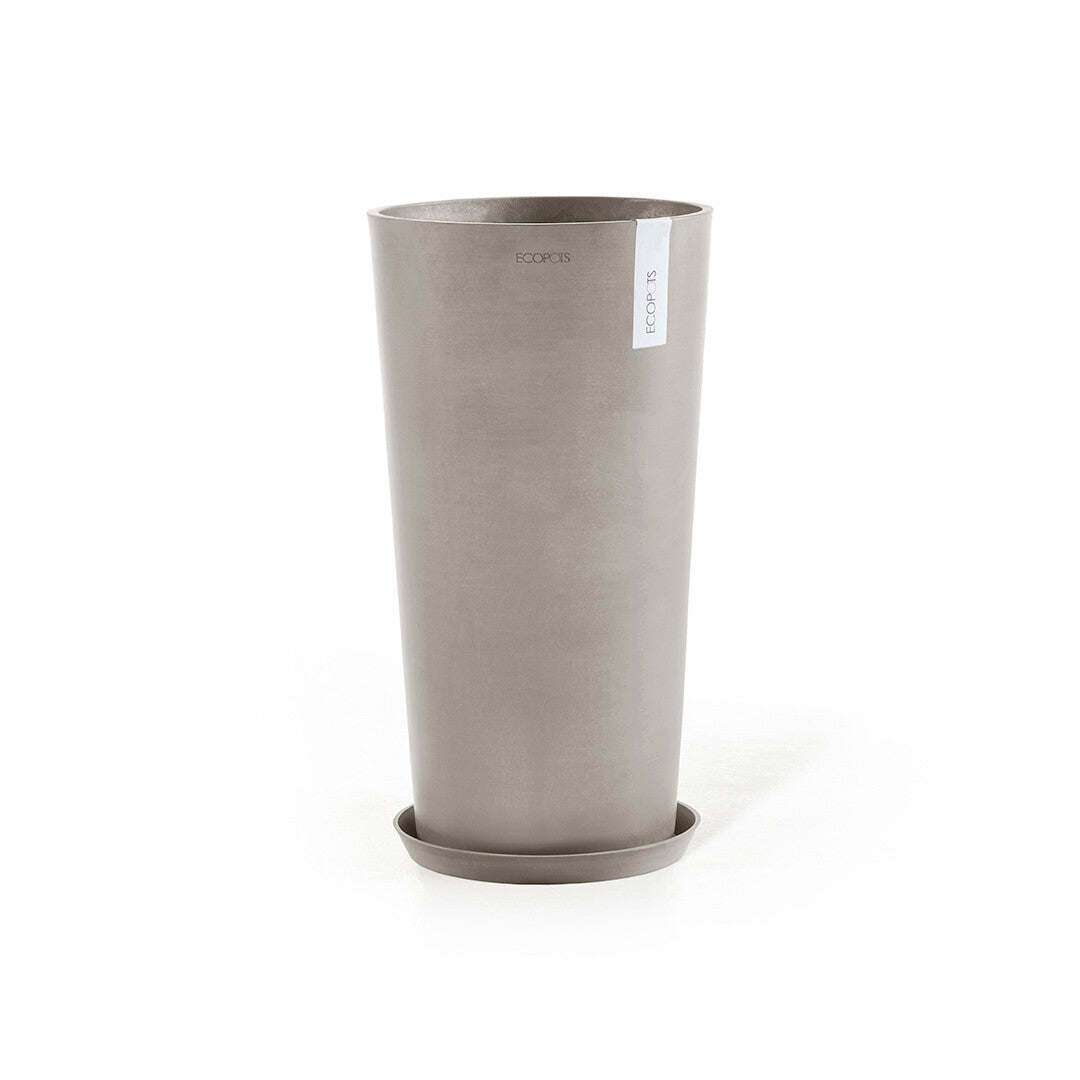 Vaso Tondo Ecopots Amsterdam High 72 Taupe