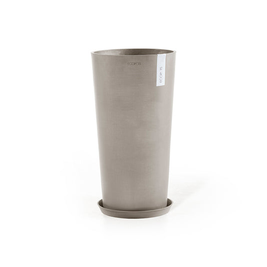 Vaso Tondo Ecopots Amsterdam High 72 Taupe