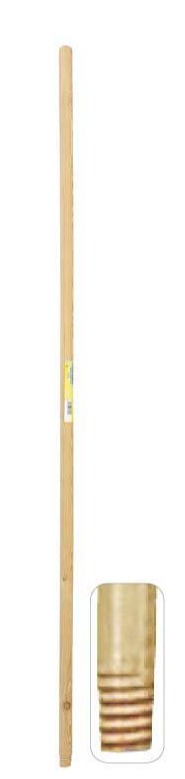 Manico in Legno per Rastrelli e Scope, Diametro 26 mm Lunghezza 150 cm