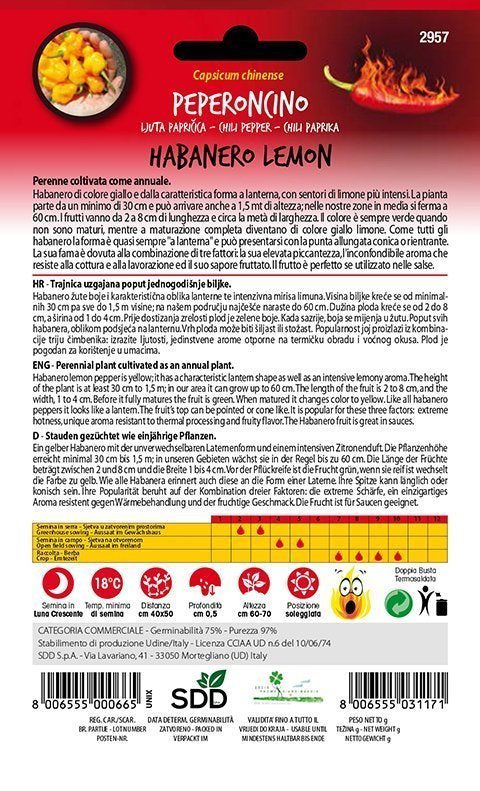 Peperoncino Habanero Lemon