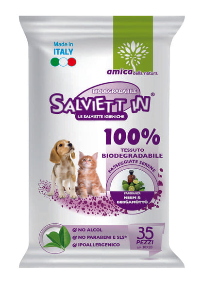 Salviettine Igienizzanti per Cani e Gatti