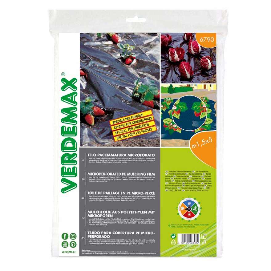 Telo Pacciamatura Pe Microforato 1,5x5 m - Giardango