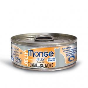 Monge Jelly Pezzetti di Tonno con Salmone 80 g - Giardango