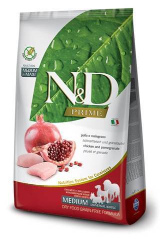 N&D Prime Medium e Maxi Adult con Pollo e Melograno 12 kg - Giardango