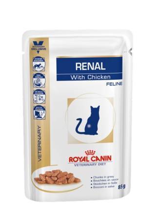 Royal Canin Veterinary Diet Renal con Pollo in Salsa 12x85g - Giardango