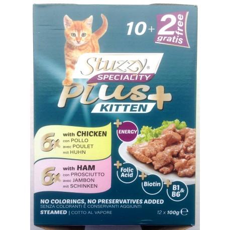 Stuzzy Speciality Multipack Kitten con Pollo e Prosciutto 10+2 - Giardango