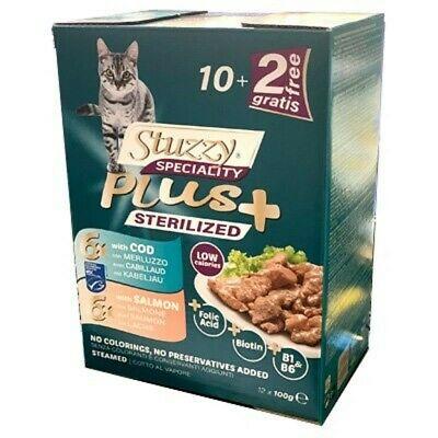 Stuzzy Speciality Multipack Sterilised con Merluzzo e Salmone 12x100 g - Giardango